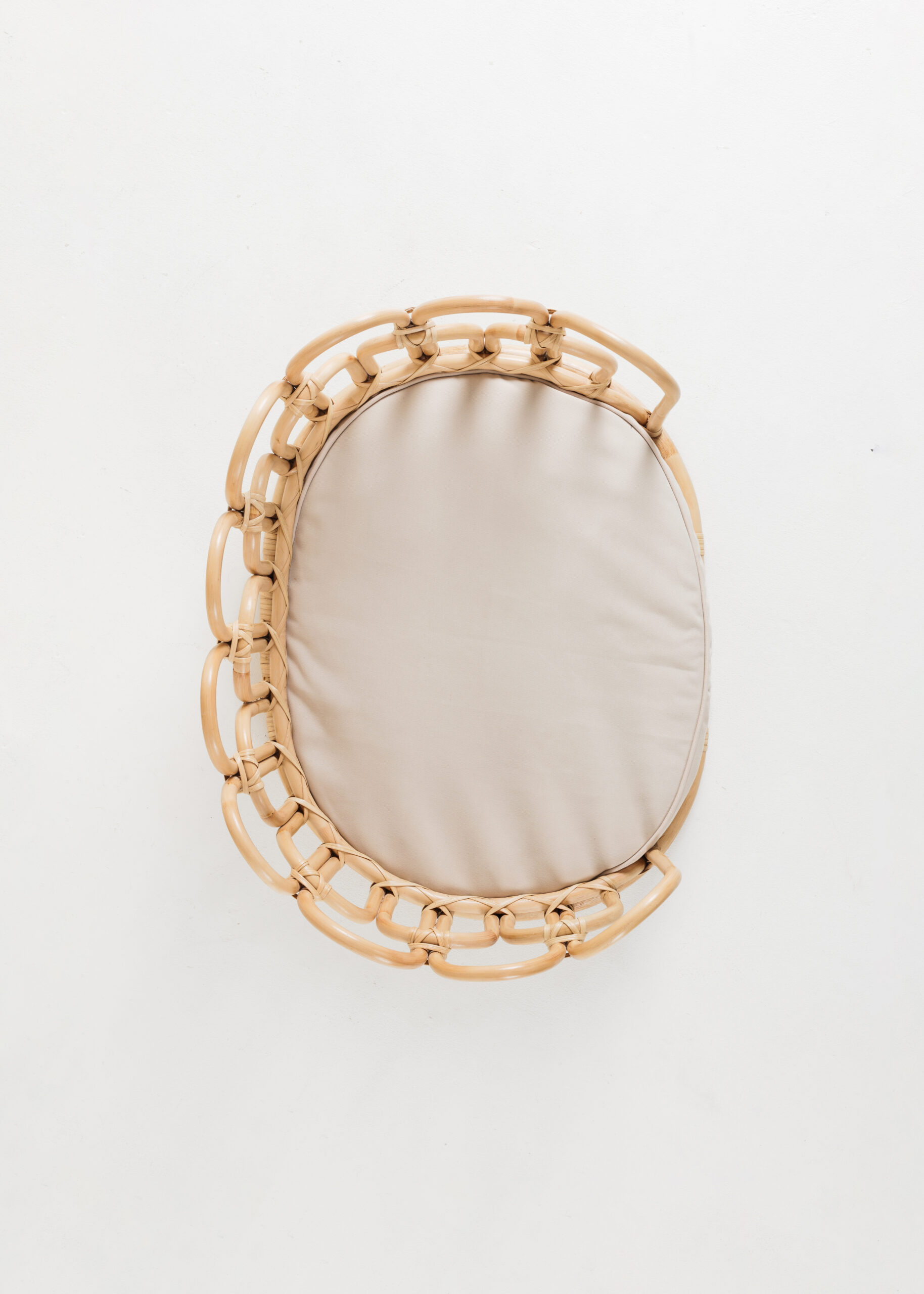 Flos handmade rattan pet bed top view